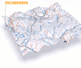 3d view of Mucha Pampa