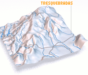 3d view of Tres Quebradas