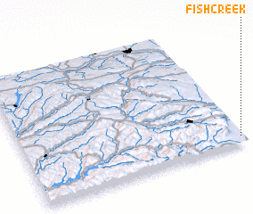 3d view of Fish Creek