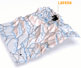 3d view of La Peña