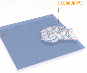 3d view of Des Bourrys