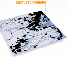 3d view of Castleton Corners