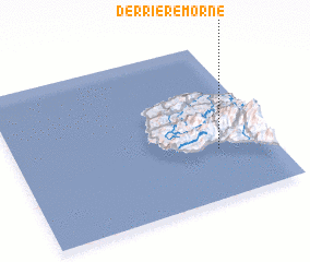 3d view of Derrière Morne