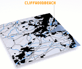 3d view of Cliffwood Beach