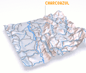 3d view of Charco Azul