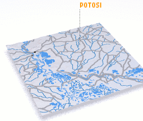 3d view of Potosí