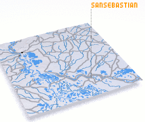 3d view of San Sebastián