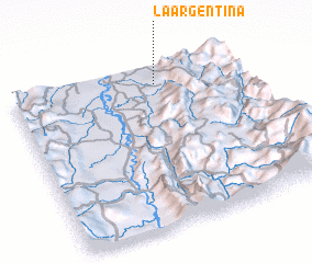 3d view of La Argentina