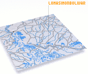 3d view of Loma Simón Bolívar