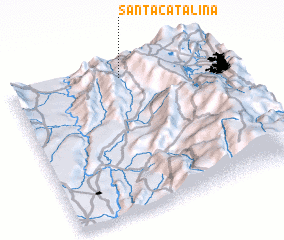 3d view of Santa Catalina