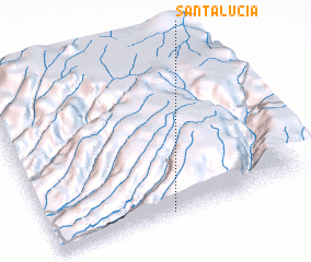 3d view of Santa Lucía