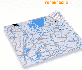 3d view of Caño de Agua