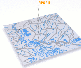 3d view of Brasil