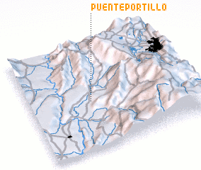 3d view of Puente Portillo