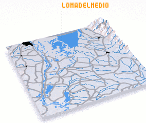 3d view of Loma del Medio