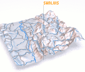 3d view of San Luis