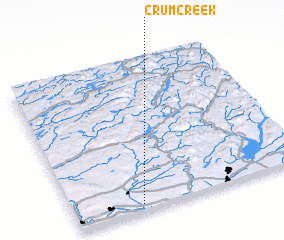 3d view of Crum Creek