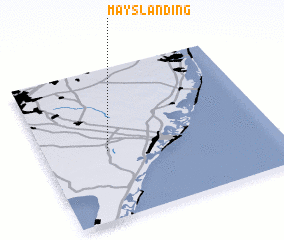 3d view of Mays Landing