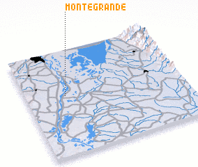 3d view of Monte Grande