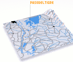 3d view of Paso del Tigre