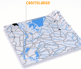 3d view of Cañito Largo