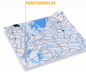 3d view of Puerto Giraldo