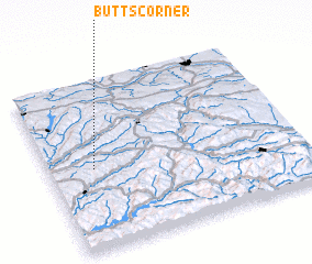 3d view of Butts Corner