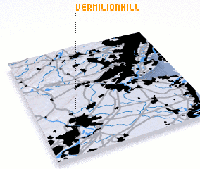 3d view of Vermilion Hill