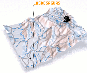 3d view of Las Dos Aguas