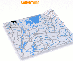 3d view of La Montaña