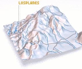 3d view of Los Planes