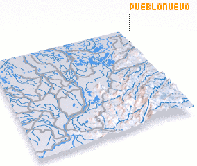 3d view of Pueblo Nuevo