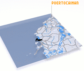 3d view of Puerto Caimán