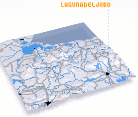 3d view of Laguna del Jobo