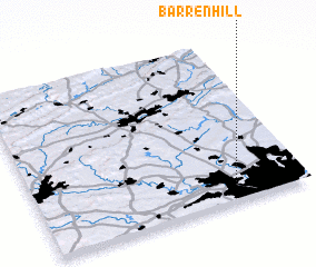 3d view of Barren Hill