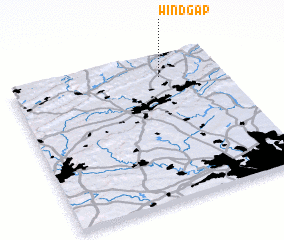 3d view of Wind Gap