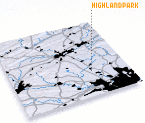 3d view of Highland Park