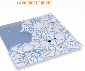 3d view of La Poza del Chorro