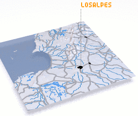 3d view of Los Alpes