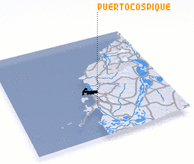 3d view of Puerto Cospique