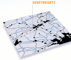 3d view of Dewey Heights