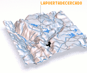 3d view of La Puerta de Cercado