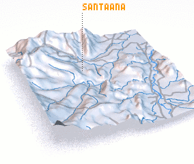 3d view of Santa Ana