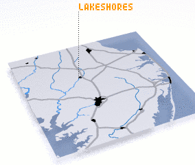 3d view of Lake Shores