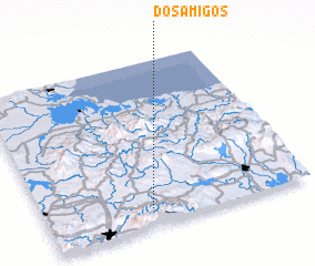 3d view of Dos Amigos