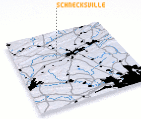 3d view of Schnecksville