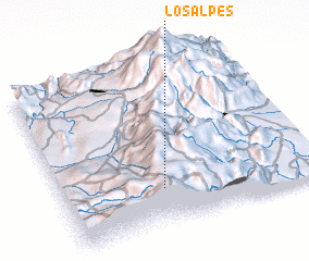 3d view of Los Alpes