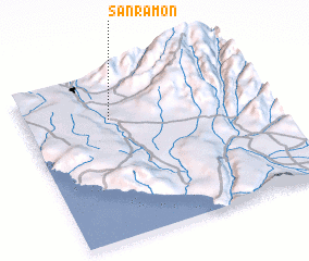 3d view of San Ramón