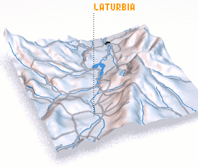 3d view of La Turbia
