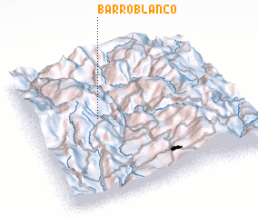 3d view of Barro Blanco
